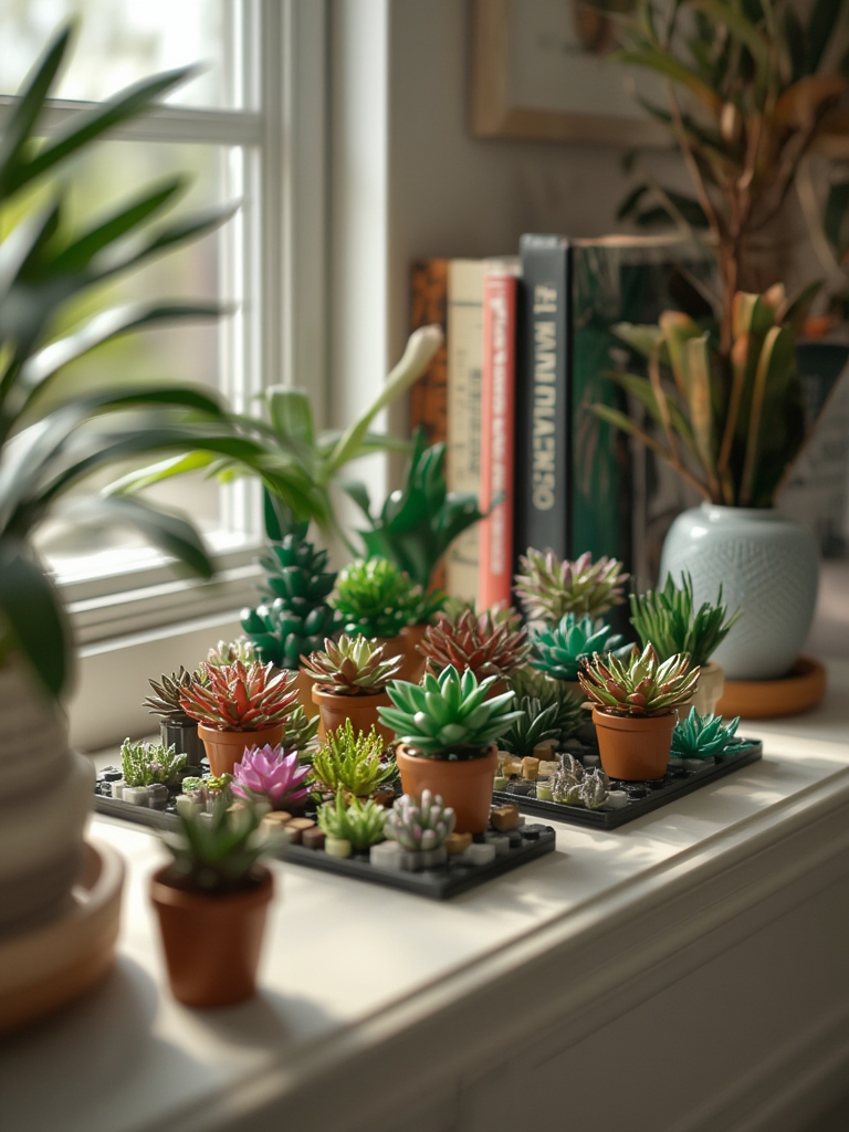 LEGO Succulents in action