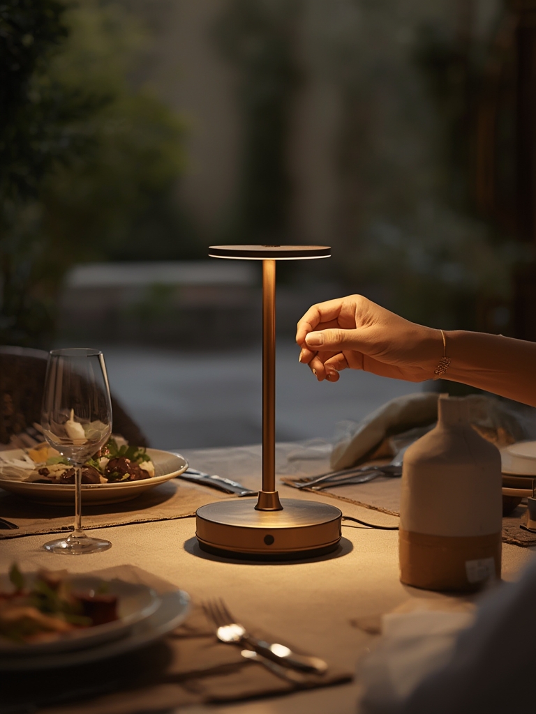 table lamp in action