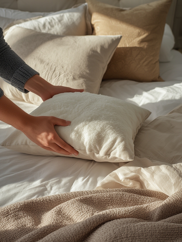 pillow insert in action