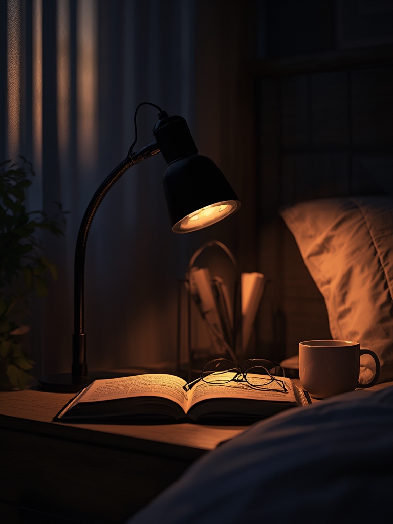 desk lamp in action
