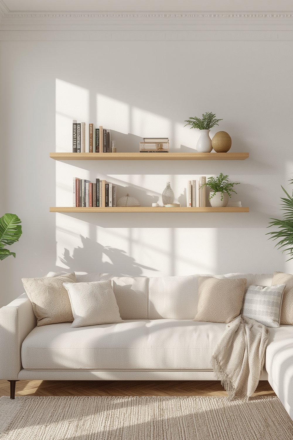 floating shelves product view