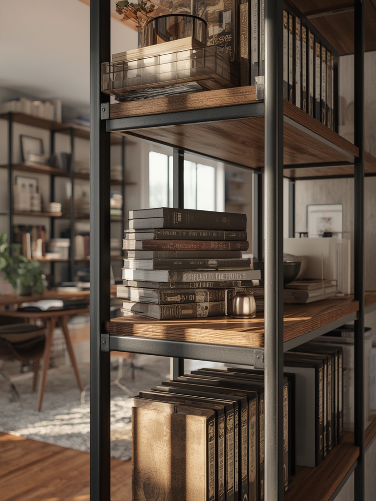 Industrial Bookshelf: 7 Ultimate Steps For An Amazing Home Office In 2026 2 industrial bookshelf in action