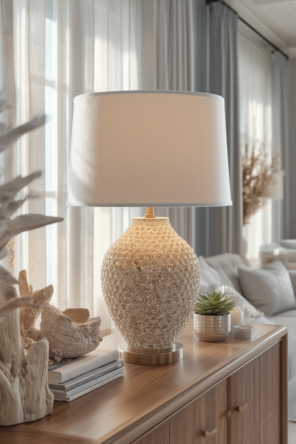 seashell lamp product view