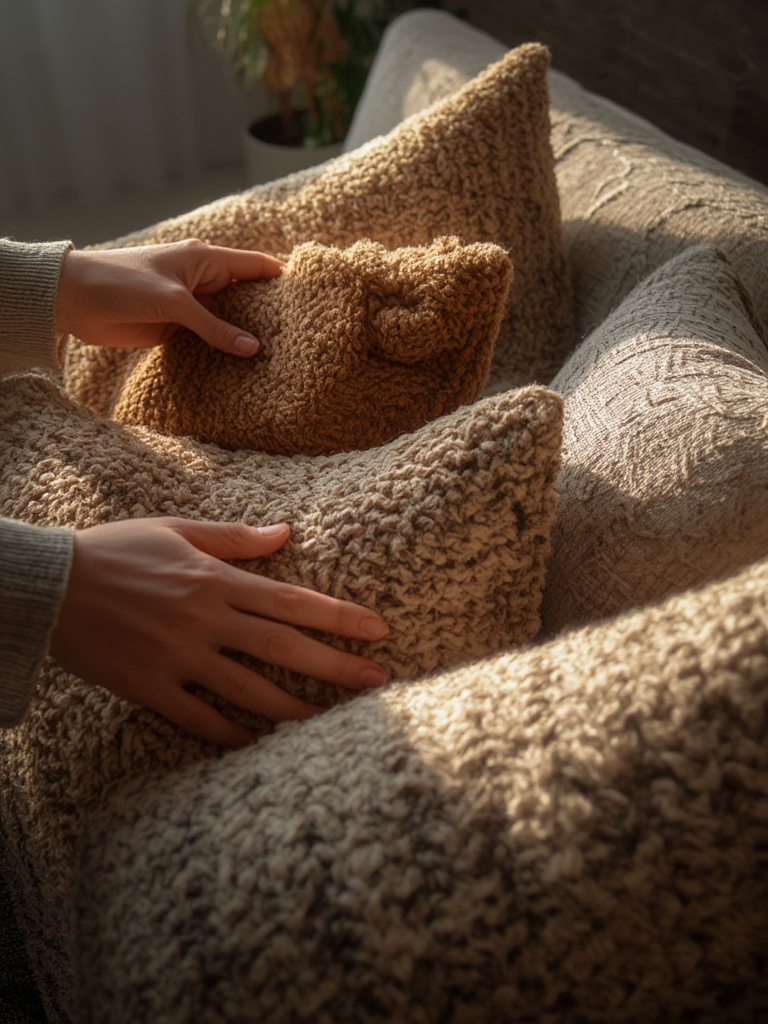 textured throw pillows - Illustration 2