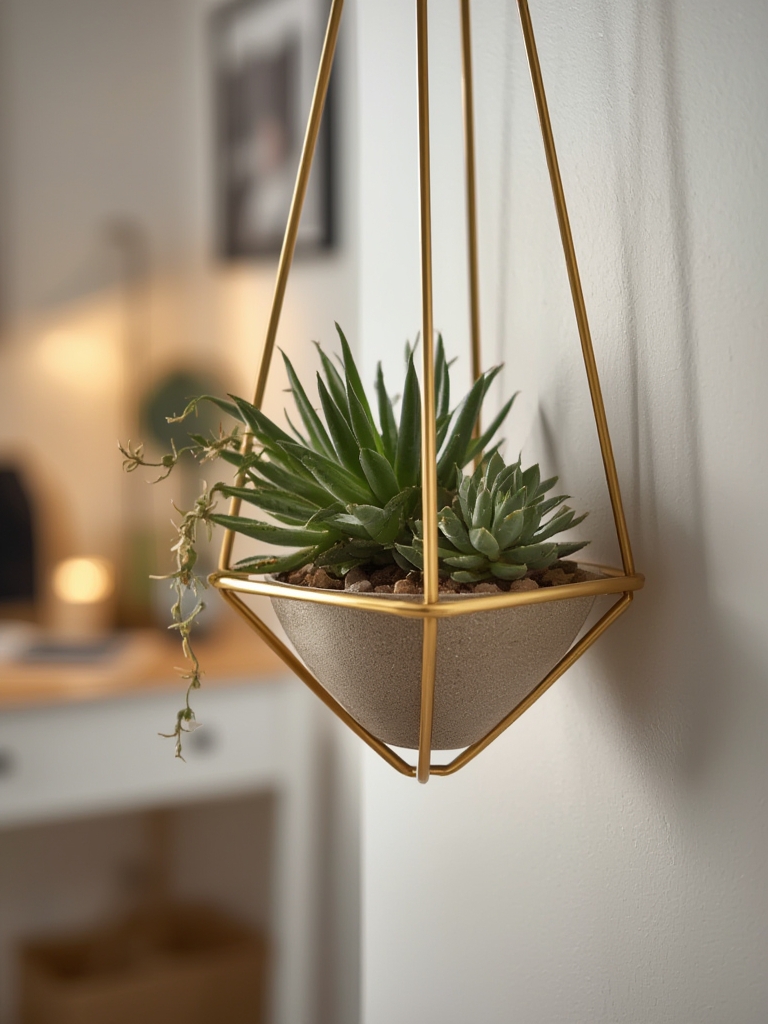 hanging planter in action